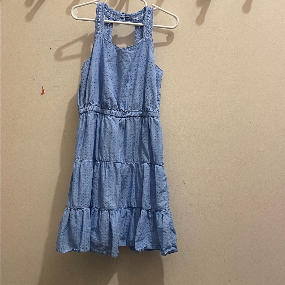 Gymboree Light Blue Tiered Kids Dress